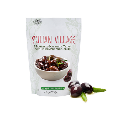Marinated Kalamata Olives with Rosemary and Garlic