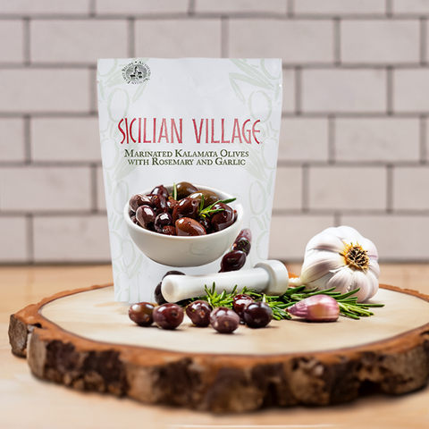 Marinated Kalamata Olives with Rosemary and Garlic